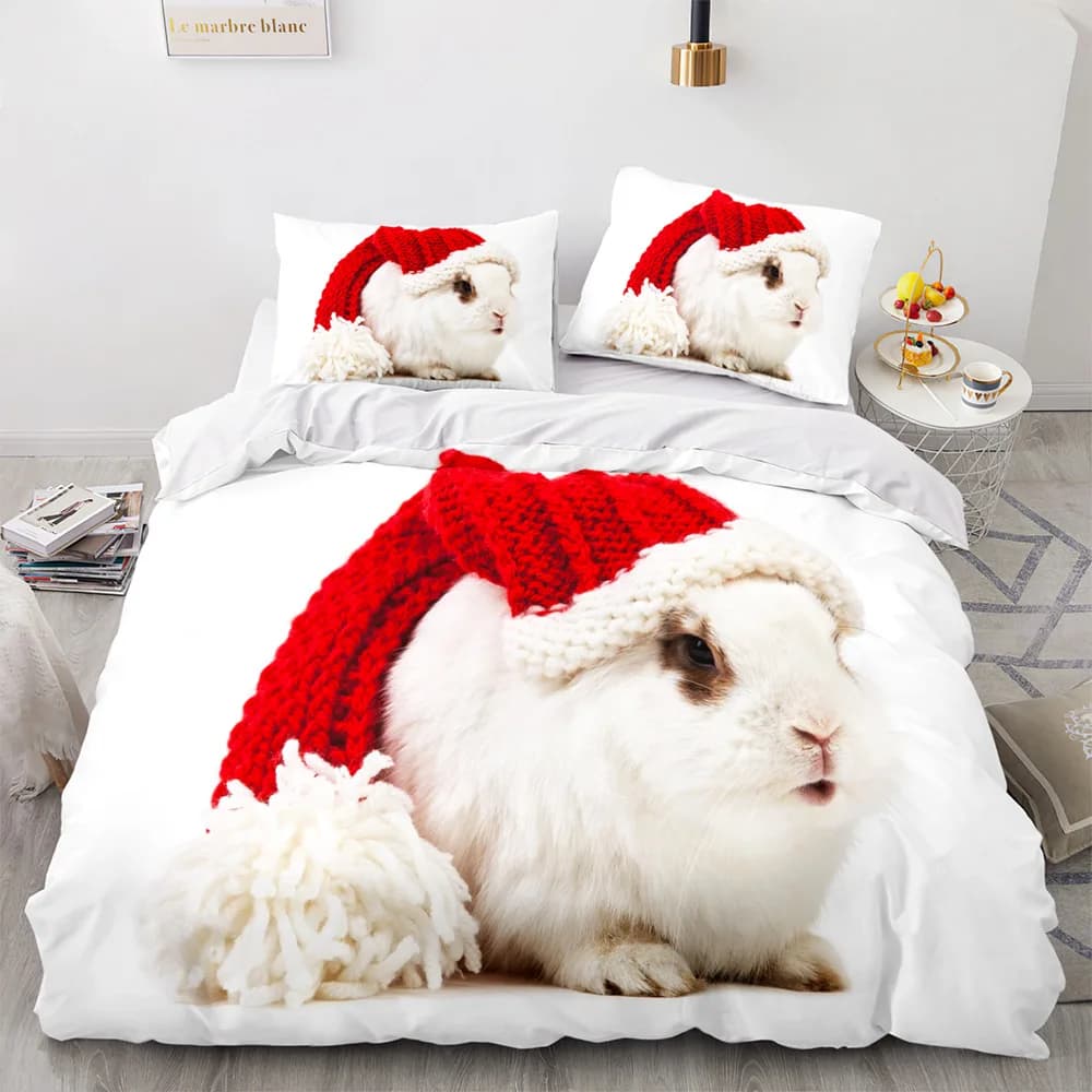 Unicorno Gatto Re Regina Copripiumino Rosa Kawaii Cartoon Kitty Set di biancheria da letto per bambini Ragazze Animale magico 2/3 pezzi Copripiumino morbido