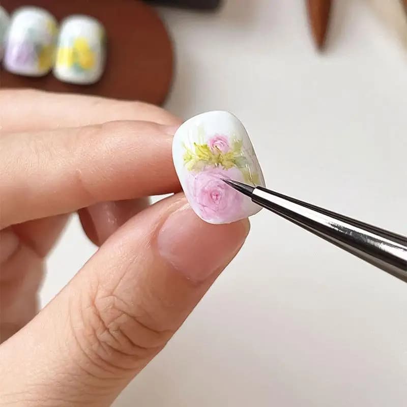 Penna Professionale per Nail Art con Gel UV al Sandalo, Pennello per Disegno Unghie per Uso in Salone di Manicure