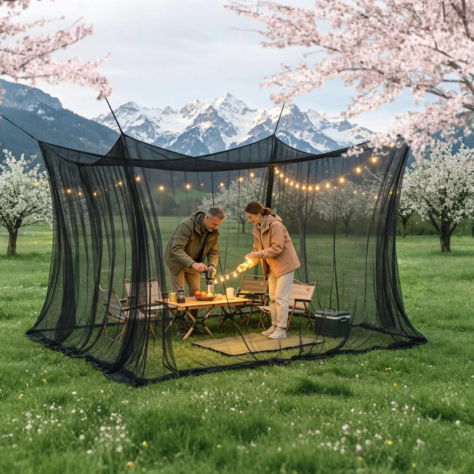 1PC 300x300x250cm Outdoor Mosquito Net Breathable Mesh Portable Camping Insect Net Home Patio Fishing Travel Mosquito Protector
