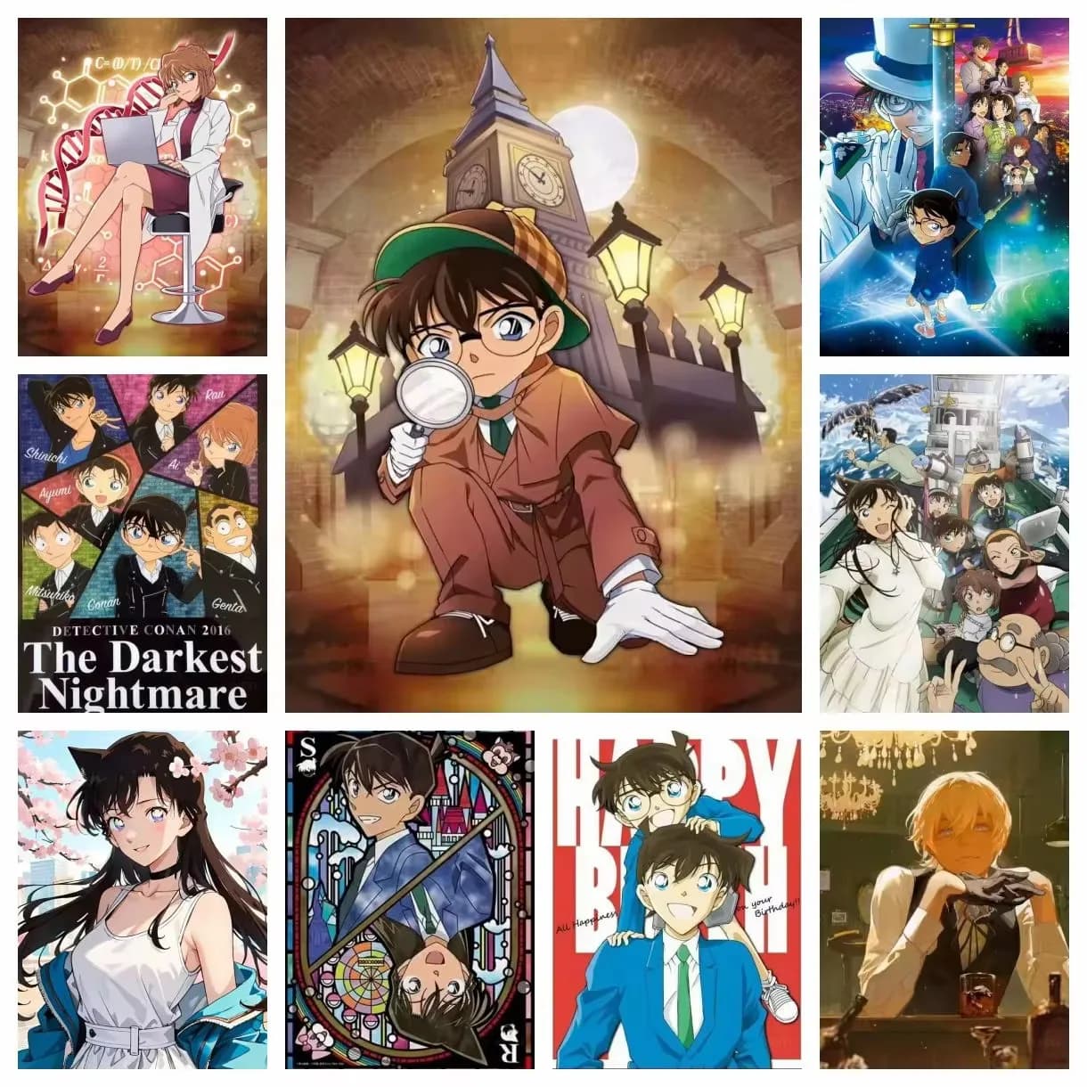 Diamond Painting Detective Conan Japanese Anime Mosaic Handmade Art Round/Square Diamonds Exquisite Gift Home Decor