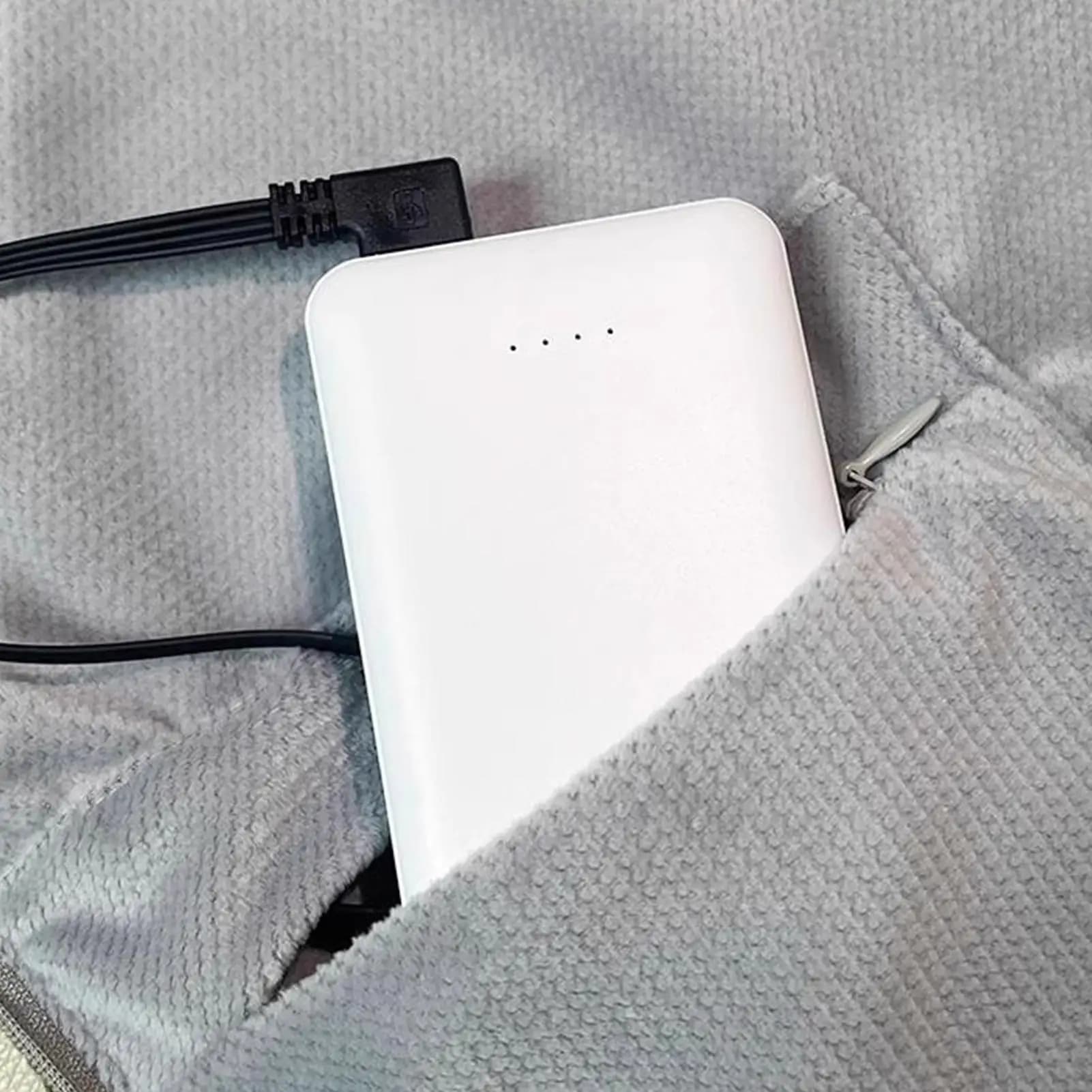 Coperta riscaldata portatile Pieghevole Riscaldamento rapido Scialle avvolgente Coperta indossabile riscaldata per campeggio Viaggi Inverno Auto Notte all'aperto