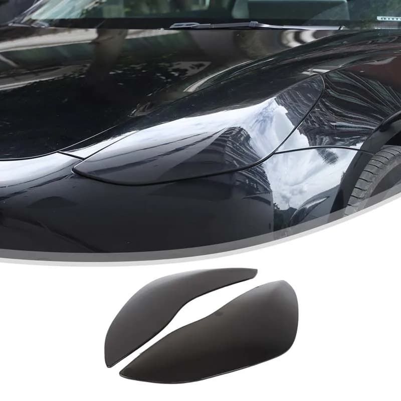 For Tesla Model 3 2017-2022 For Tesla Model Y 2021-2024 Car Headlight Protective Cover Headlamp Housing Cover Car Accessories