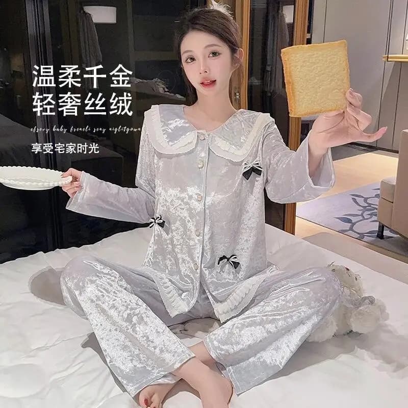 Comfortable pyjamas for the skin of the new hot women 2025 Collection for cute doll Autumn Winter Luxury Fashion Home decor Set Gift