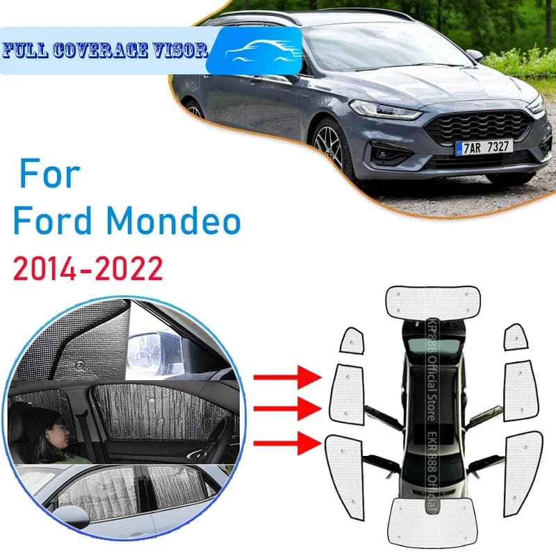 Auto Full Coverages parasole per Ford Mondeo Fusion MK5 V 2014 ~ 2022 2020 anti-uv auto protezione solare finestra parasole accessori di copertura