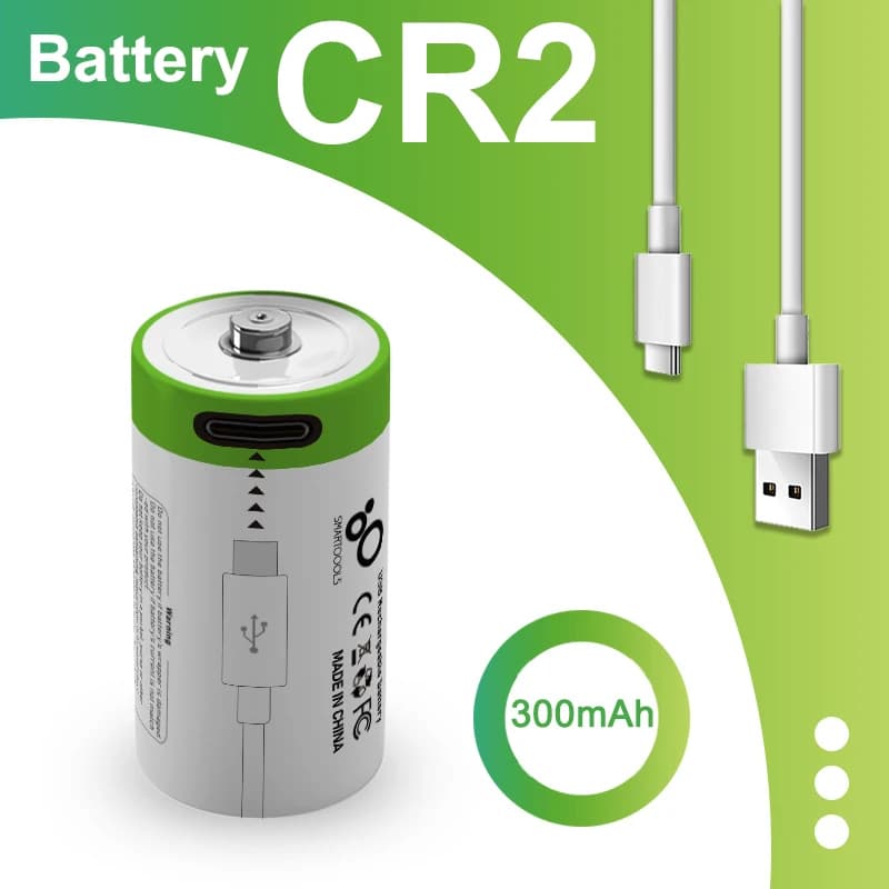 New 1-10pcs 3.7V 2-10pcs 3.7V CR2 300mah Rechargeable Battery,digital Camera,GPS Security , Medical Equipment Made A Special Battery+CableCR2 300mah Rechargeable Battery,digital Camera,GPS Security , Medical Equipment Made A Special Battery+Cable