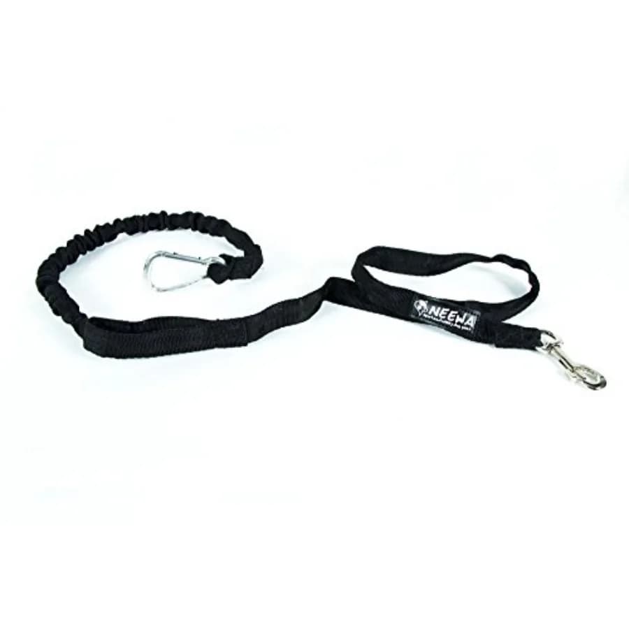 Corda da traino con funzione bungee per skijoring, bikejoring, guinzaglio per cani a mani libere, corda da traino per cani, progettata per un o due animali.