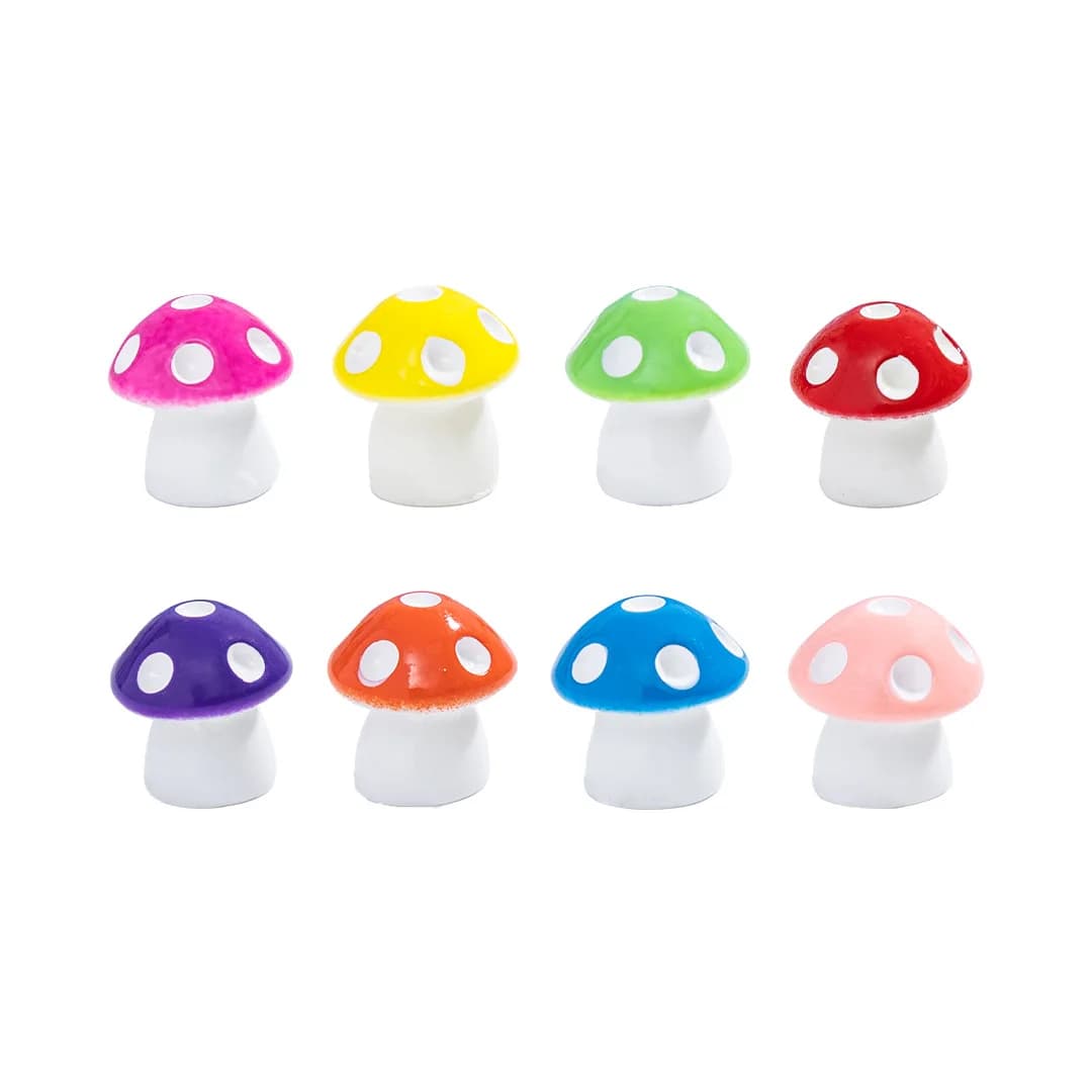 20PCS Colore Misto Funghi Terrario Figurine Fata Giardino Miniature Garden Party Mini Mushroom Garden Ornamento Mestieri Della Resina