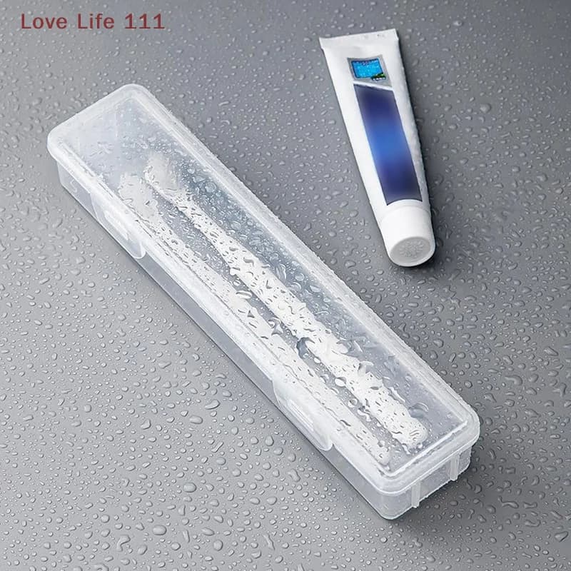 Nuova scatola per spazzolino portatile Custodia per spazzolino da viaggio in plastica Porta spazzolino trasparente Organizzatore Accessori pratici da viaggio