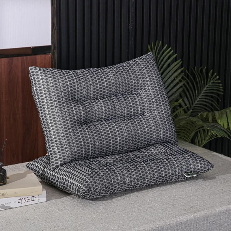Nuovo Cuscino in Lattice Naturale Thailandese al Grafene, 2 Pezzi, Cuscino Massaggiante con Granuli per Dormire, Cuscino per Schienale e Supporto Lombare