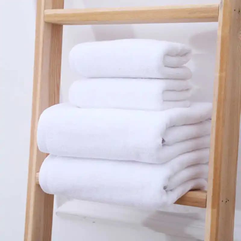 Asciugamano da bagno in cotone per Hotel a 5 stelle per adulti asciugamano per il viso in spugna da palestra per sport da viaggio bianco pesante spesso per il bagno