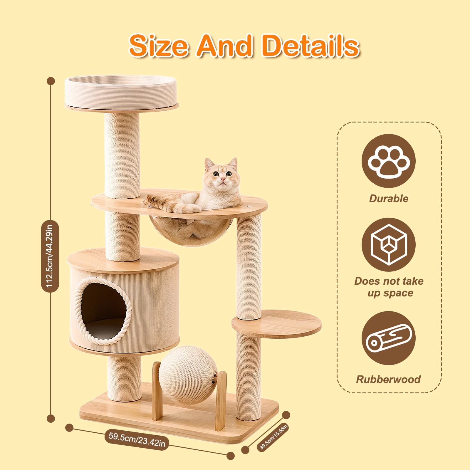 Lo condominio creativo per gatti resistente all'usura, piattaforma per saltare con nido unico, forniture per animali traspiranti, struttura da arrampicata