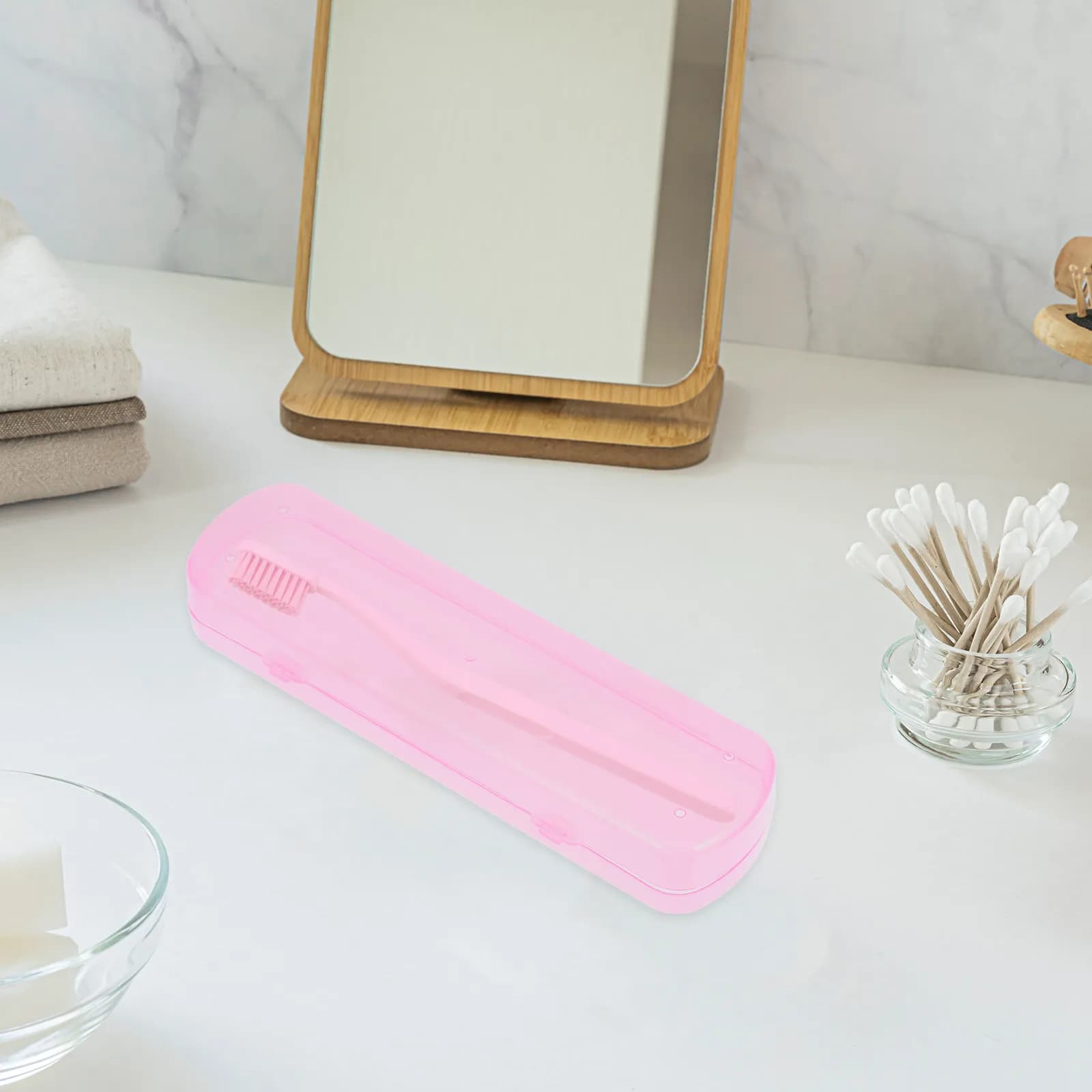 3Pcs Toothbrush Case Portable Plastic Travel Toothbrush Holders Storage Organizer Box Tooth Brush Case Toothpaste Storage Box