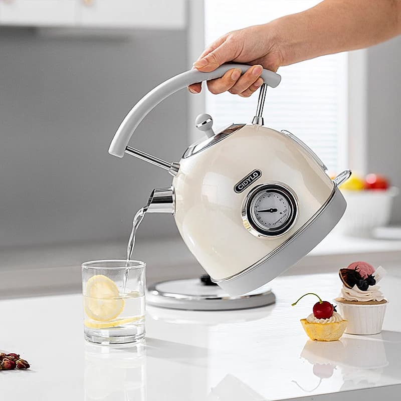 SidelCIDYLOEuropean-style retro kettle home use, automatic power-off, large capacity kettle