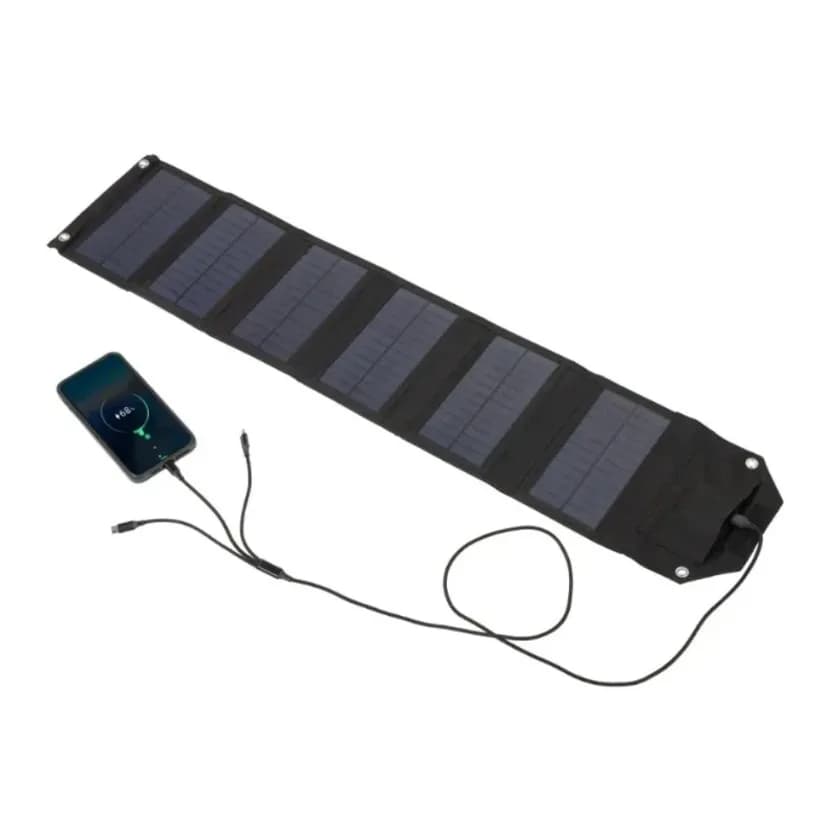 Potente pannello solare pieghevole Borsa pieghevole portatile USB da 5 V per telefono cellulare Banca di alimentazione impermeabile esterna per escursioni in campeggio