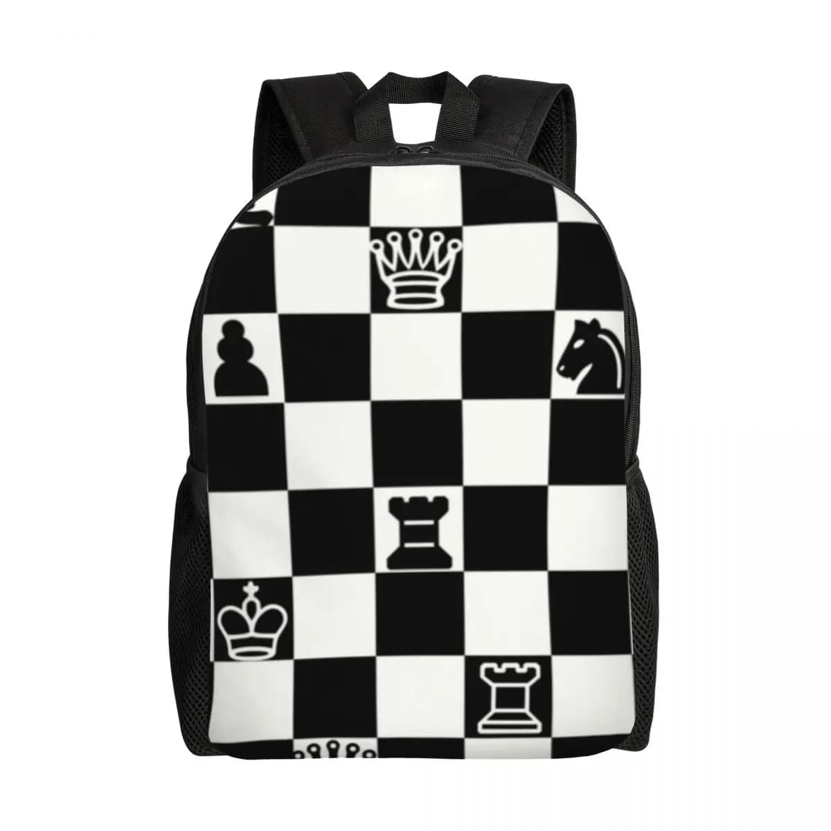 Zaini per scacchi alla moda personalizzati Borsa per libri casual da donna per borse da gioco per scacchiera per college scolastici