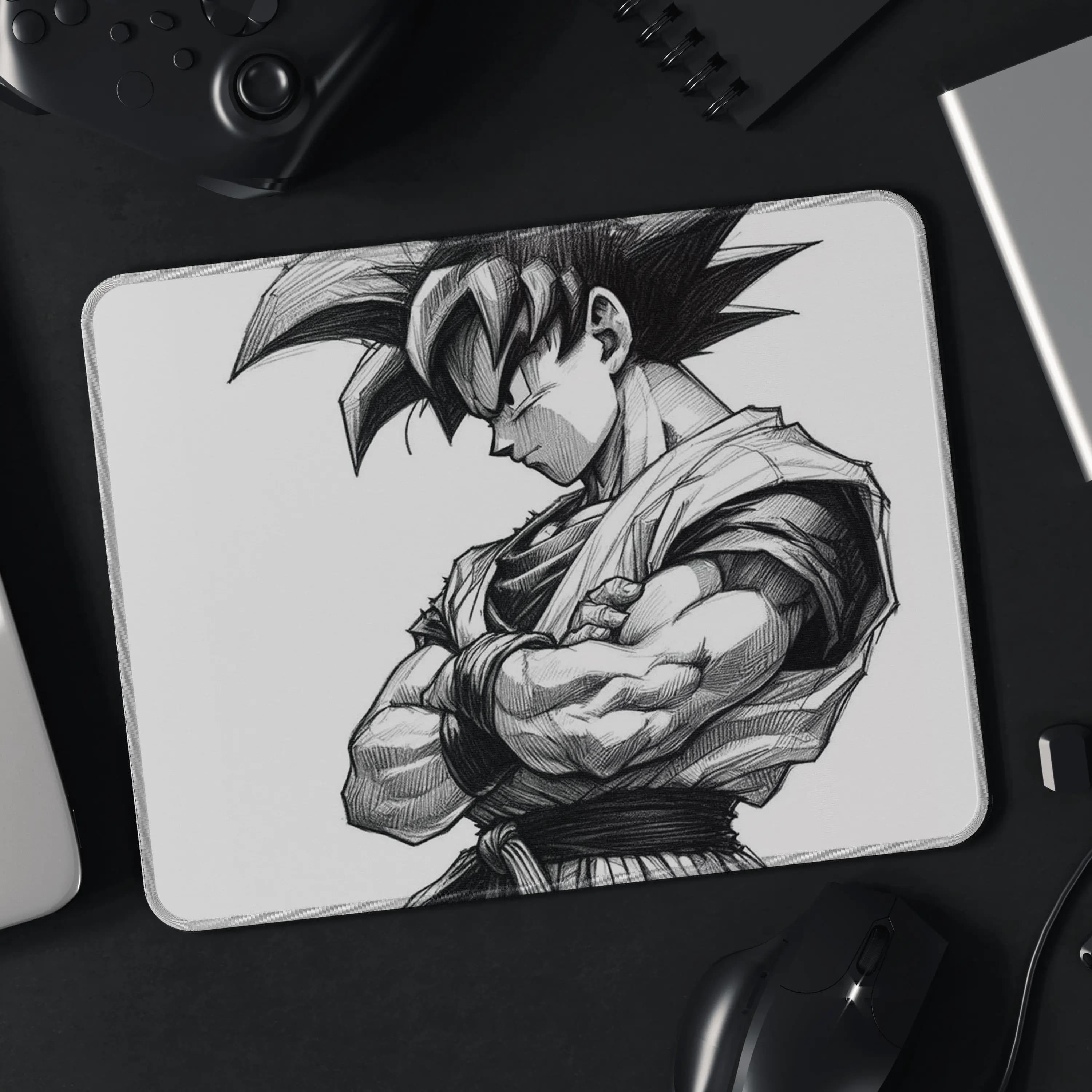 Nuovo Tappetino per Mouse in Pelle con Stampa di Alta Definizione Dragon Ball, Tappetino da Gioco Son Goku, Tappetino da Tavolo Vegeta