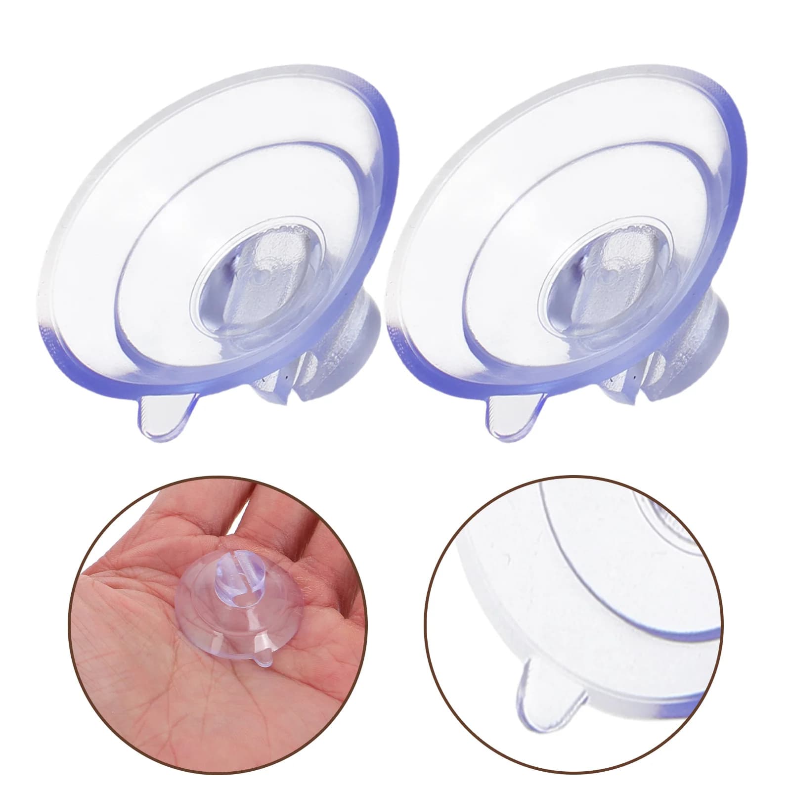30 ganci a ventosa, clip per la gestione dei cavi, per lucine, decorazioni natalizie, finestre, doccia in vetro, appendere all'aperto