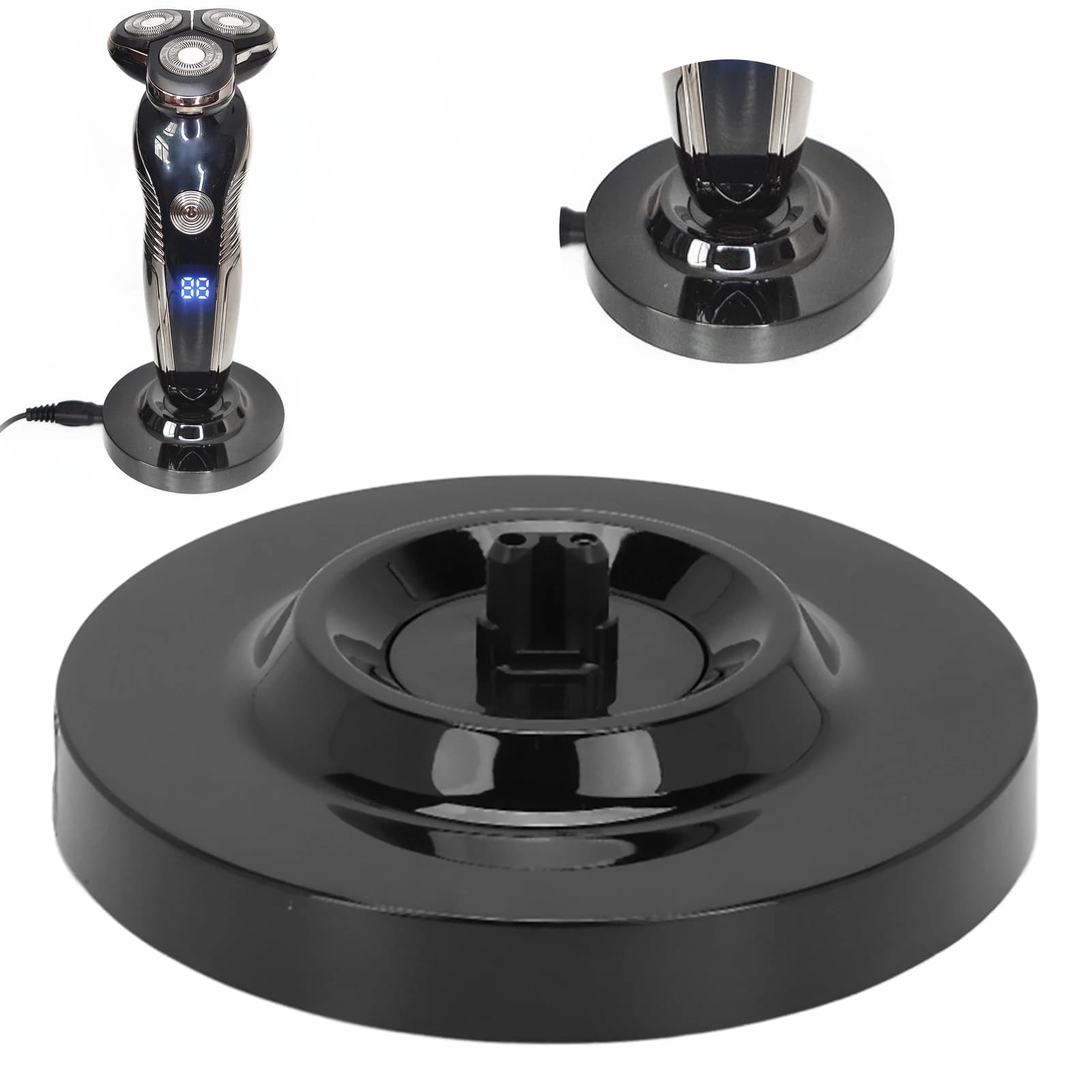 Electric Shaving Trimmer Rechargeable Base for Replacement Round Shape Electric Shaving Trimmer for S5000 6000 7000