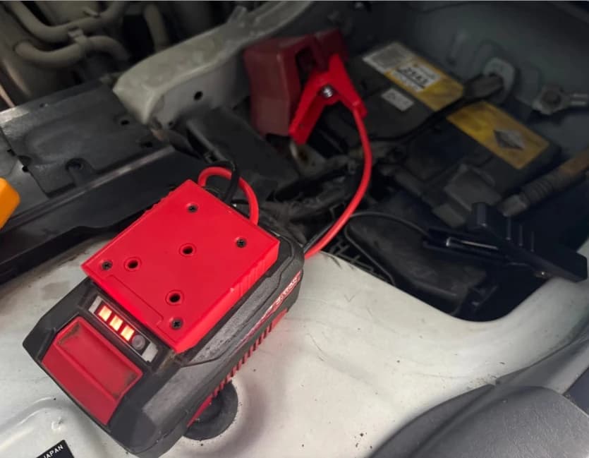 Adattatore per Avviamento di Emergenza Auto per Batteria Ozito 18V Li-ion, per Accenditore/Avviatore di Emergenza Automobilistico, Strumenti Fai-da-Te
