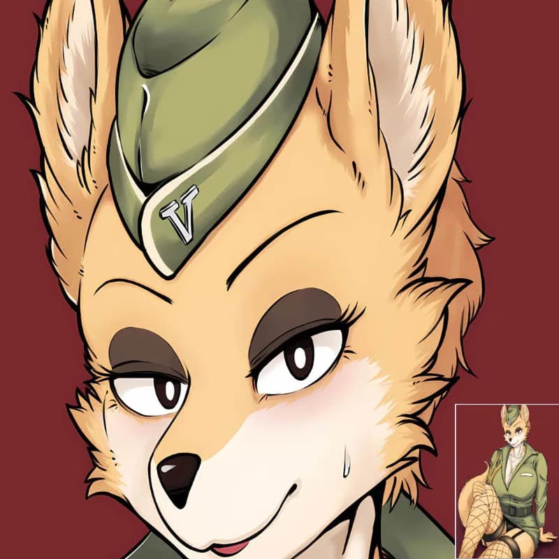 Custom Do-it-yourself Lt. Fox Vixen Fluffy Orcus Furry Winter Warm Soft Sheet Thermal Flannel Cover Print on One Side