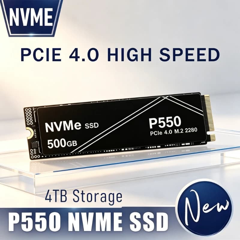 Gaming PC Laptop PS5 2026 Hot Sale P550 Portable SSD 1TB 2TB 4TB PCIe 4.0 Gen4 Performance NVMe External Solid State Drive