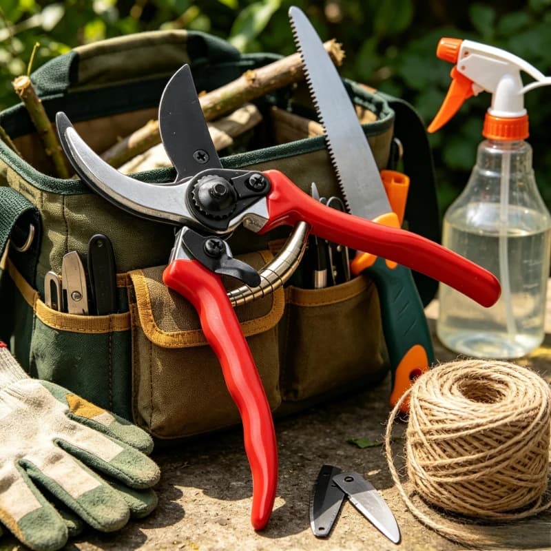 Garden Pruning Shears Heavy Duty Bypass Scissors for Flowers Fruit Tree Trim Clippers Stainless Steel Hand Tool