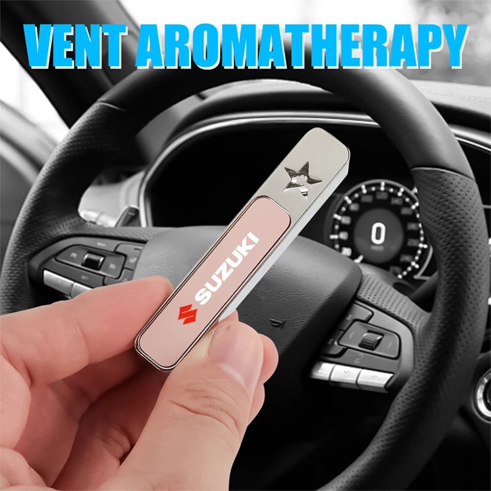 Profumo per auto da applicare alle bocchette dell'aria, deodorante solido per auto, fragranza aromatica per Suzuki Grand Vitara Jimny Samurai, coprimozzo per auto