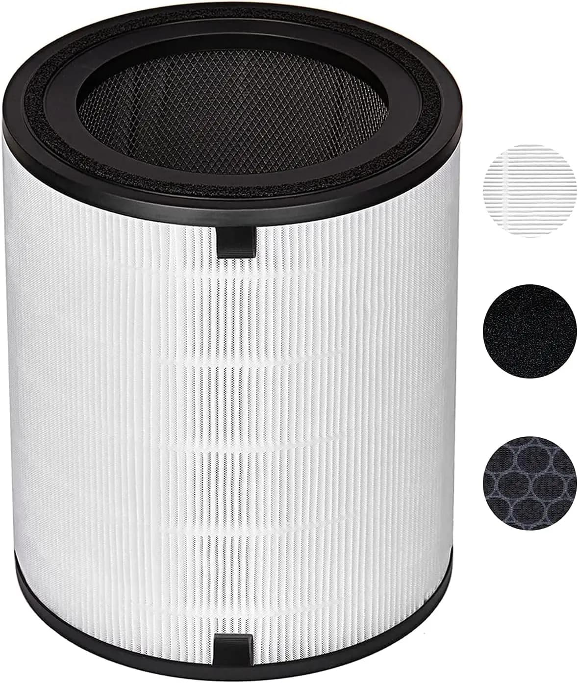 Set di filtri di ricambio per purificatore d'aria LV-H133, filtri True HEPA e carbone attivo, compatibili con purificatori 3 in 1