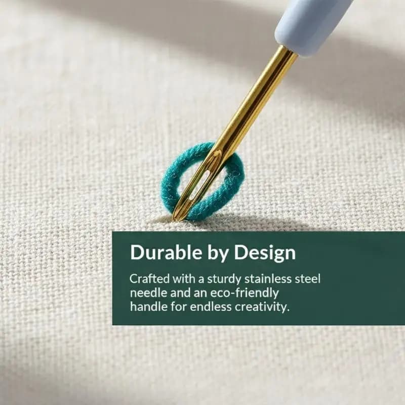 DIY Punch Needle Rug Making Kit Full Set with Adjustable Needle and Colorful Yarn Home Decor Arts Crafts