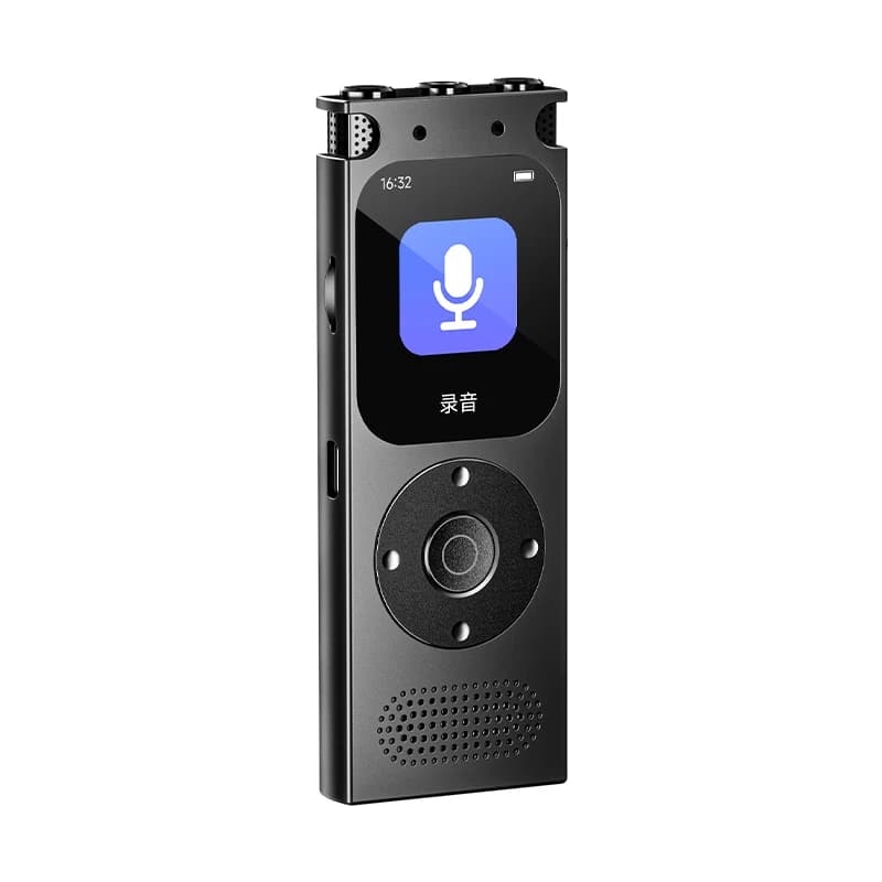 Professional Interview Voice Recorder 64GB, 360° Noise Reduction Audio Recorder, HD PCM Bluetooth 5.0 Dictaphone with Speaker