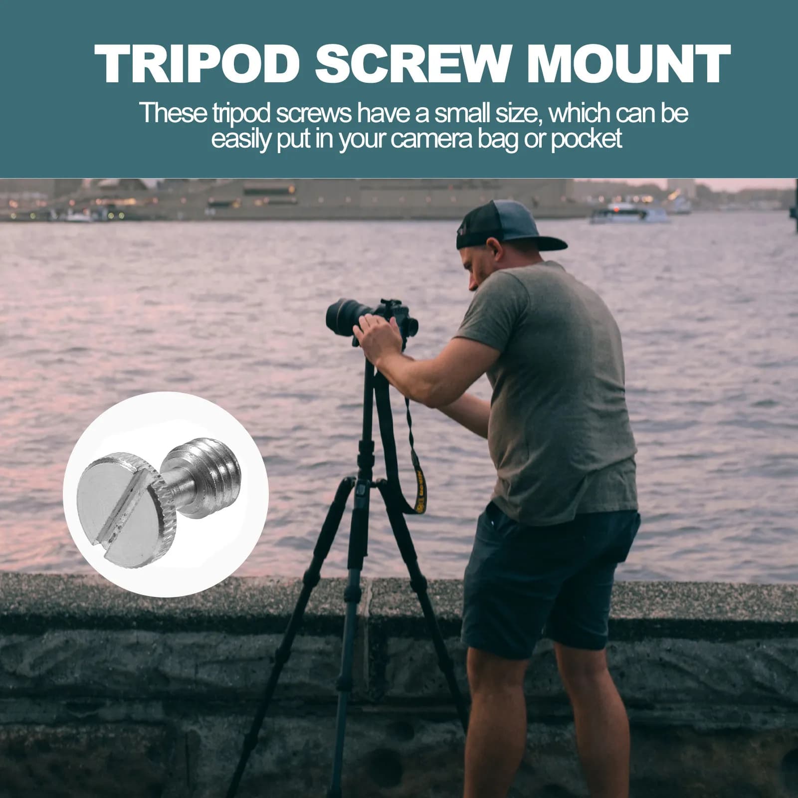 5 Pcs Camera Mount Thumb Screws Tripod Quick Release Adapter Photography Holder
