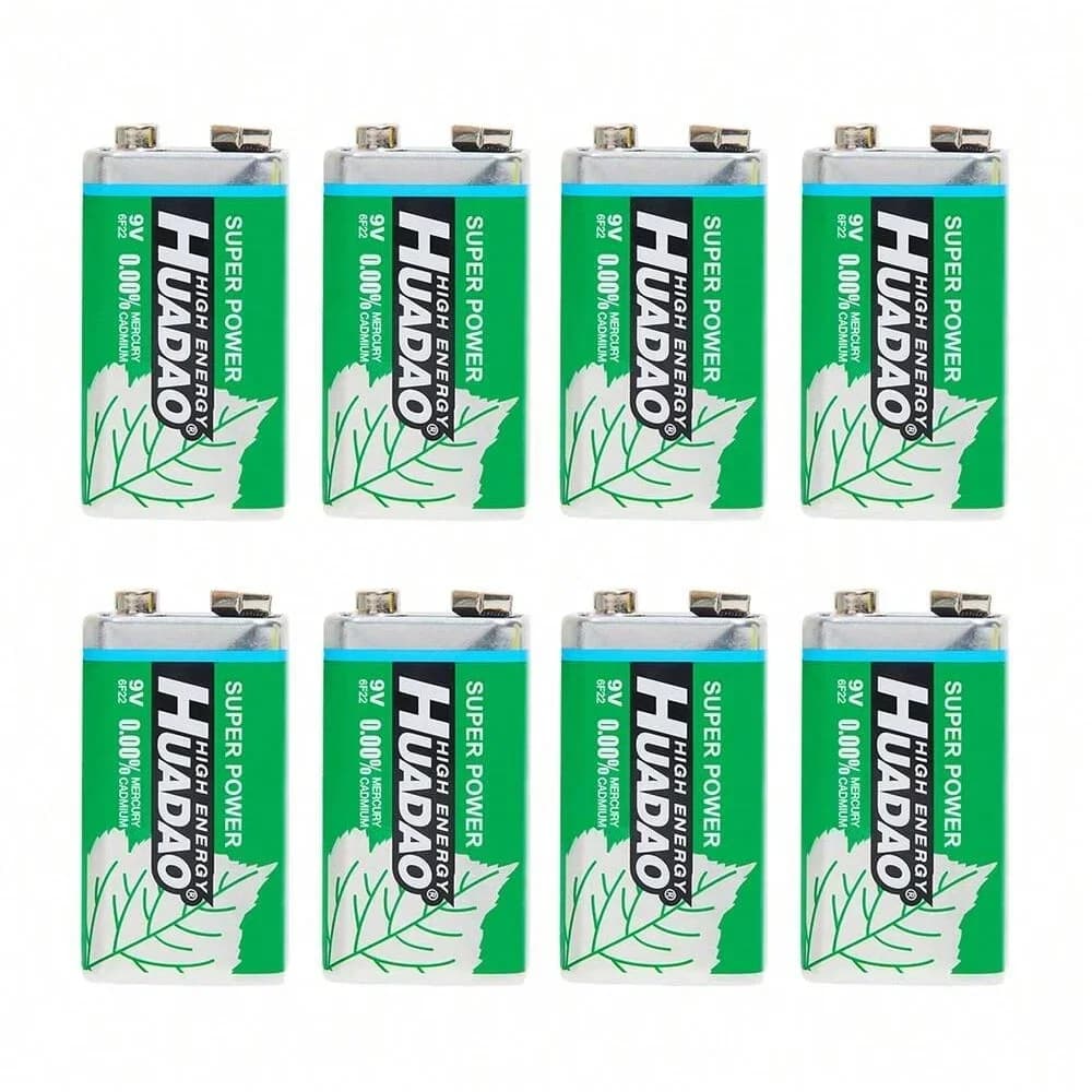 12-30PCS 6F22 Batteria alcalina usa e getta Batterie a secco da 9 Volt utilizzate per microfono Multimetro Giocattolo Allarme fumo Walkie Talkie
