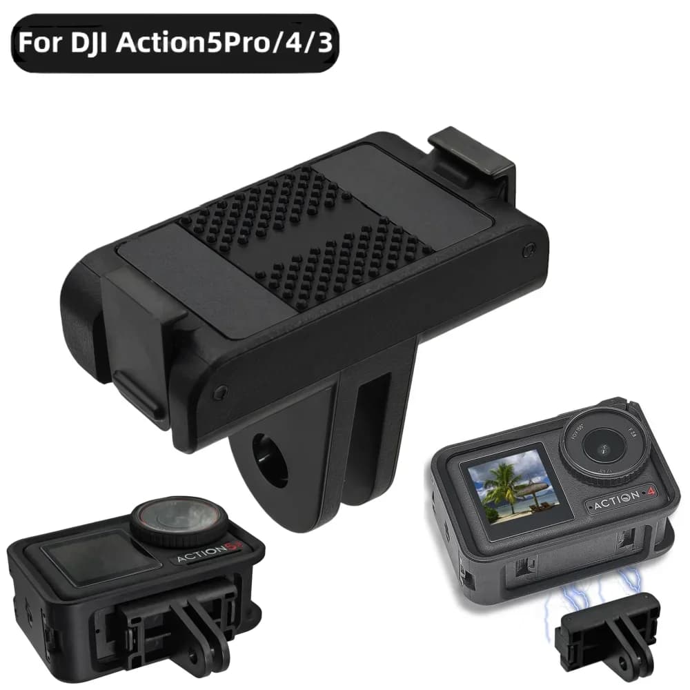 Supporto Magnetico a Sgancio Rapido per DJI Action 5 Pro/4/3 - Base Adattatore Treppiede per Fotocamera Osmo Action 5 PRO 4 3