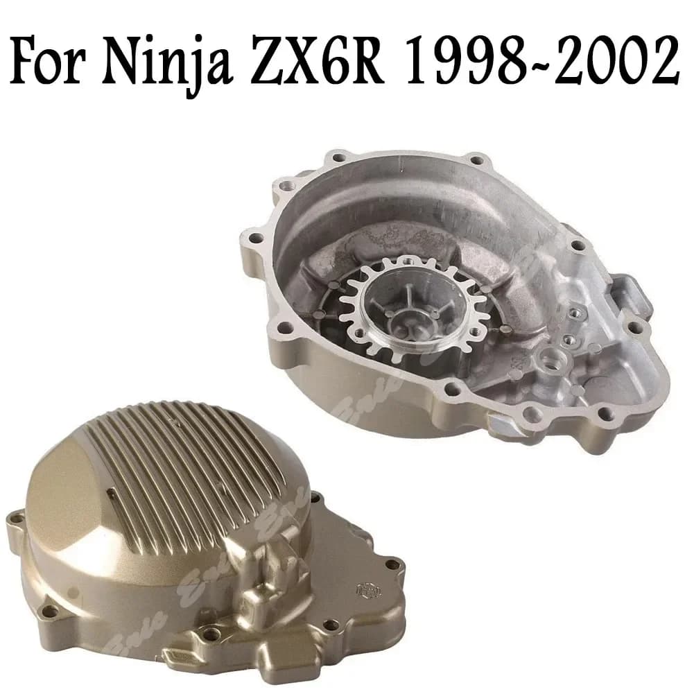 Nuovo Coprimotore Moto con Slider Statore Carter Compatibile con Kawasaki Ninja ZX6R 1998 - 2002