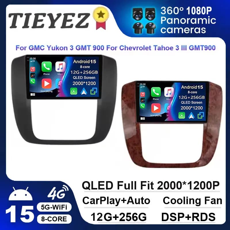 GPS per auto Android 15 per GMC Yukon 3 GMT 900 2006-2014 Chevrolet Tahoe 3 GMT900 2006-2014 Silverado 2 GMT901 - Sistema di navigazione