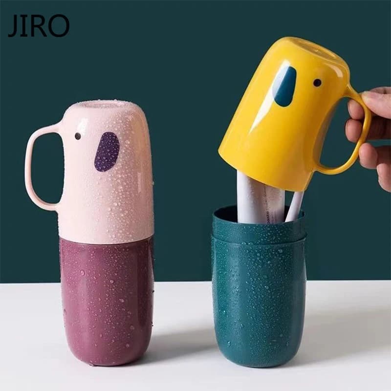 Spazzolino Porta dentifricio Articoli da toeletta Custodia per collutorio Tazza portatile per viaggi Accessori da bagno da campeggio all'aperto
