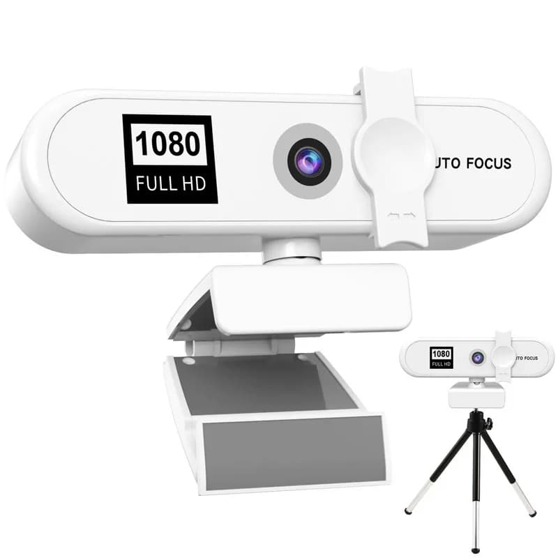 Webcam per conferenze 8K, webcam 4K per PC, webcam USB con autofocus, per laptop e desktop, per riunioni in ufficio e a casa, con microfono, webcam HD 1080P
