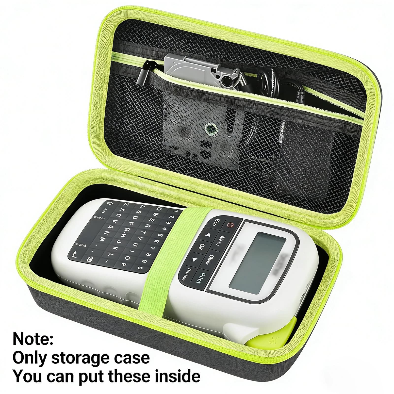 Custodia compatibile con Brother per etichettatrice portatile P-Touch PTH110/ PRTH110/ Pro PT-H111/ PTE110, borsa per il trasporto e il trasporto