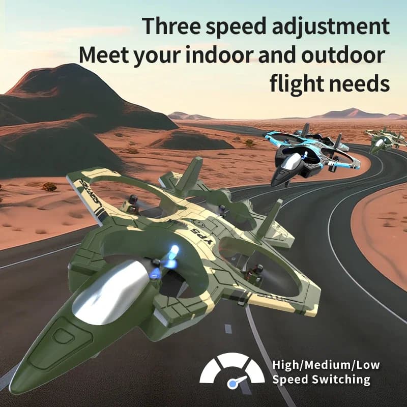 Aereo RC YP5 in Offerta Speciale, Aeromodello Telecomandato 2.4G per Acrobazie e Volo a 360 Gradi ° Aereo in Schiuma EPP con LED per Bambini, Giocattolo Volante