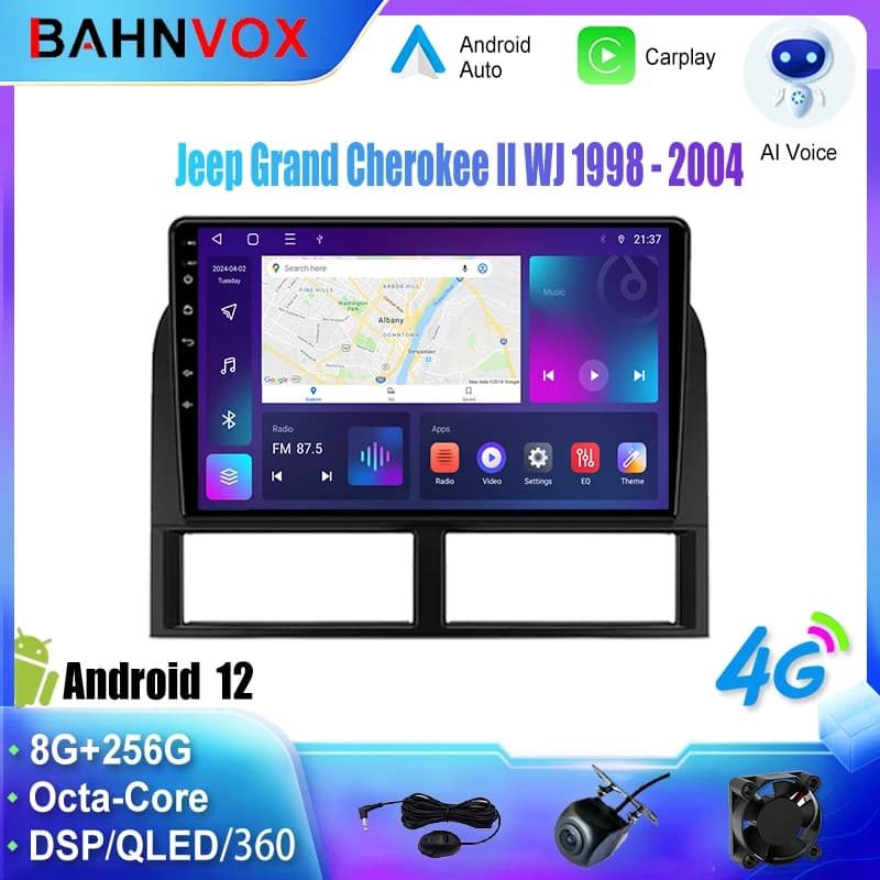 Android Car Radio GPS Navigation Multimedia Video Player for Jeep Grand Cherokee II WJ 1998 Stereo Tape Recorder Screen
