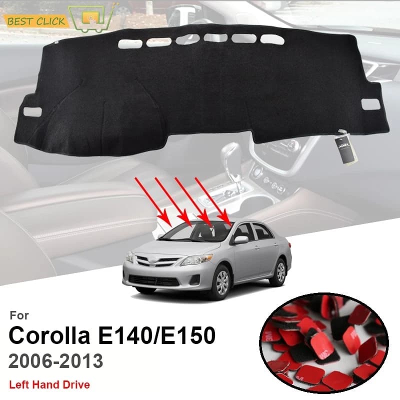 Auto Cruscotto Copertura Dash Zerbino Dash Zerbino Per Toyota Corolla E140/E150 2006 2007 2008 2009 2010 2011 2012 2013 Parasole Pad