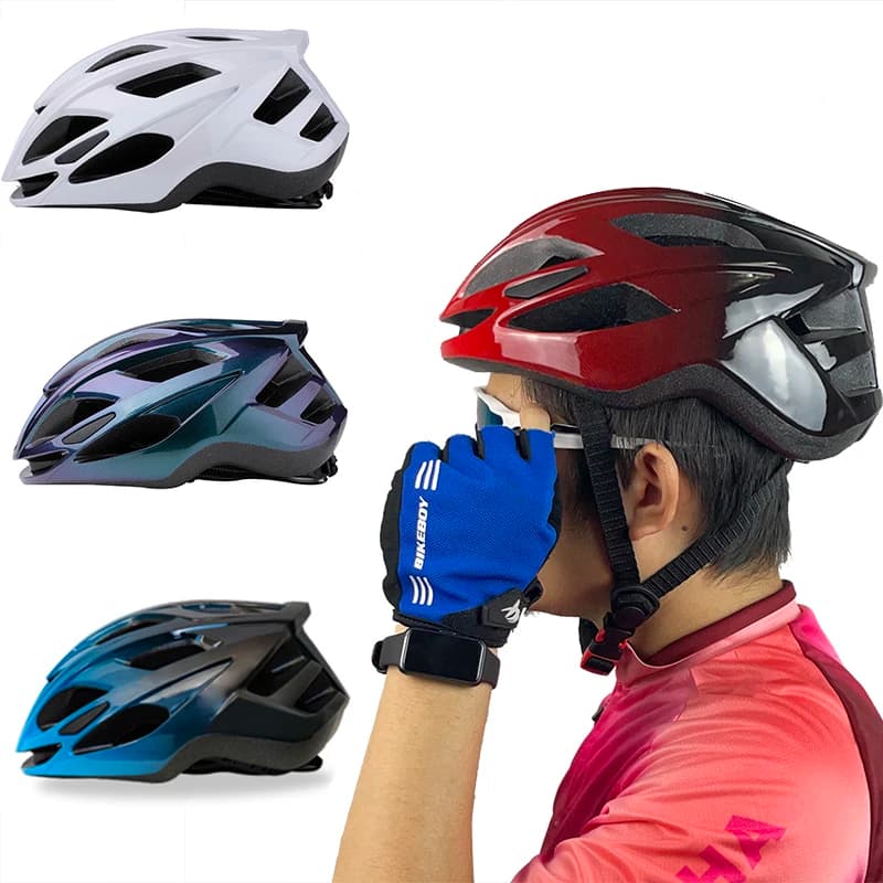 Large Size Adult Light Road Bike Helmet, MTB mountain bike helmet adjustable for trekking riding BMX