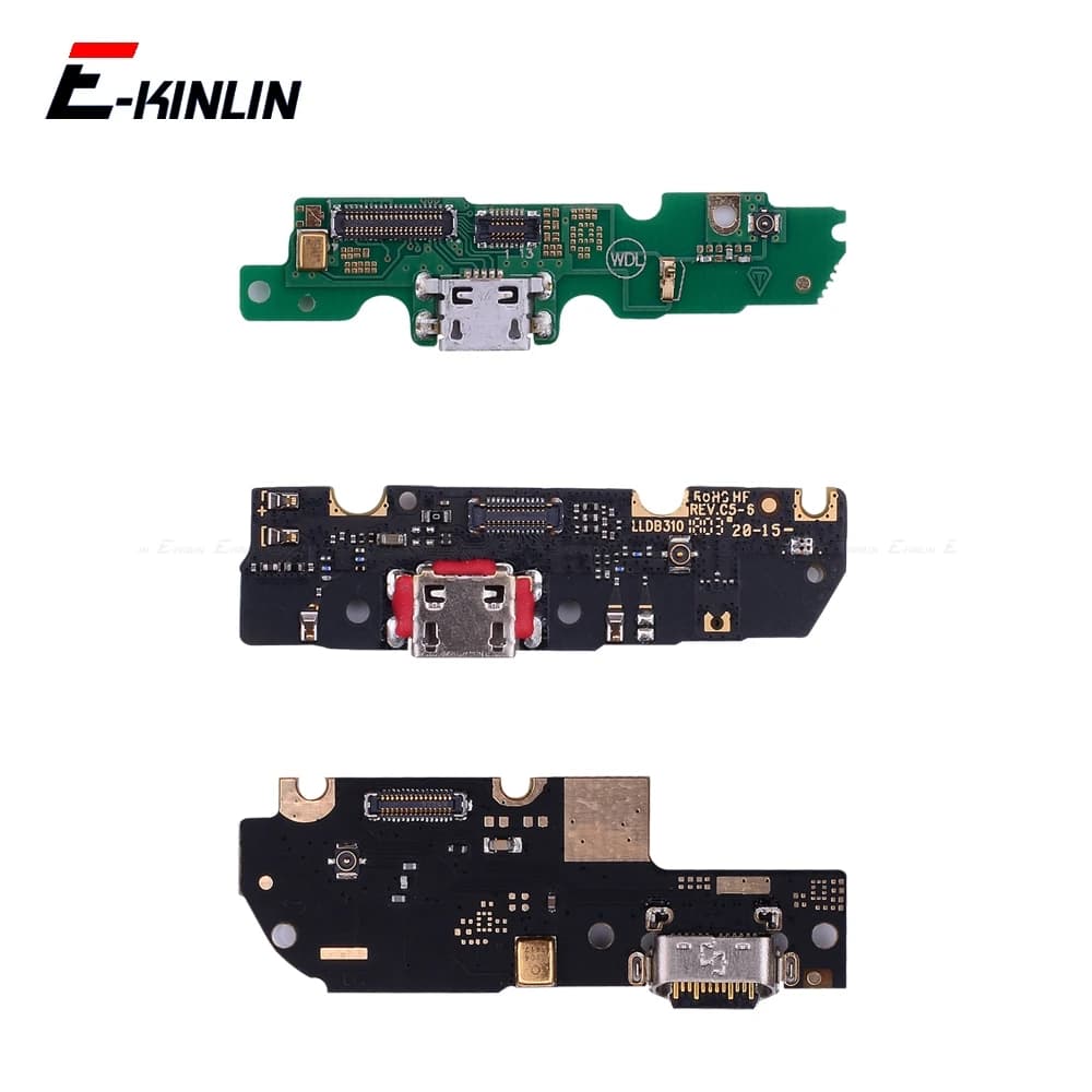 Scheda porta dock di ricarica USB con cavo flessibile per caricabatterie per microfono per Motorola Moto P30 Note One Power G6 Play G5 E5 Plus