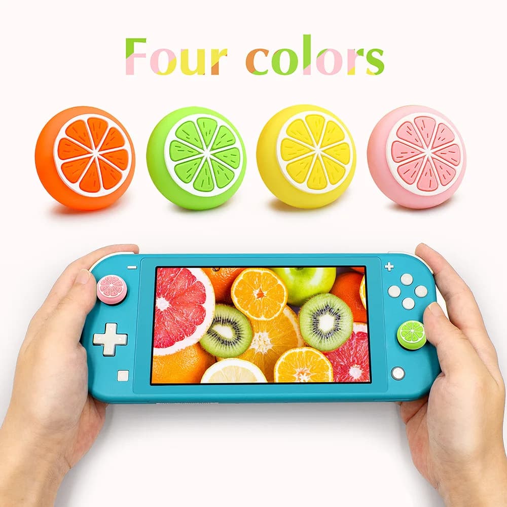 Tappo in silicone Pelle in gomma Impugnature per levetta Copertura per joystick per NS Switch / Switch Oled / Switch Lite Thumb Stick Accessori per giochi
