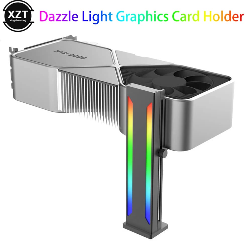 Staffa per scheda grafica GPU magnetica supporto VGA supporto Jack custodia per Computer Desktop 5V 3PIN RGB ARGB Aura Sync supporto per scheda Video
