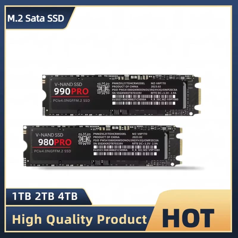 Brand 1TB M.2 Sata SSD NVMEUltra-high-speed transmission NAND Internal Hard Drive for Ultrabooks Tablet Computers