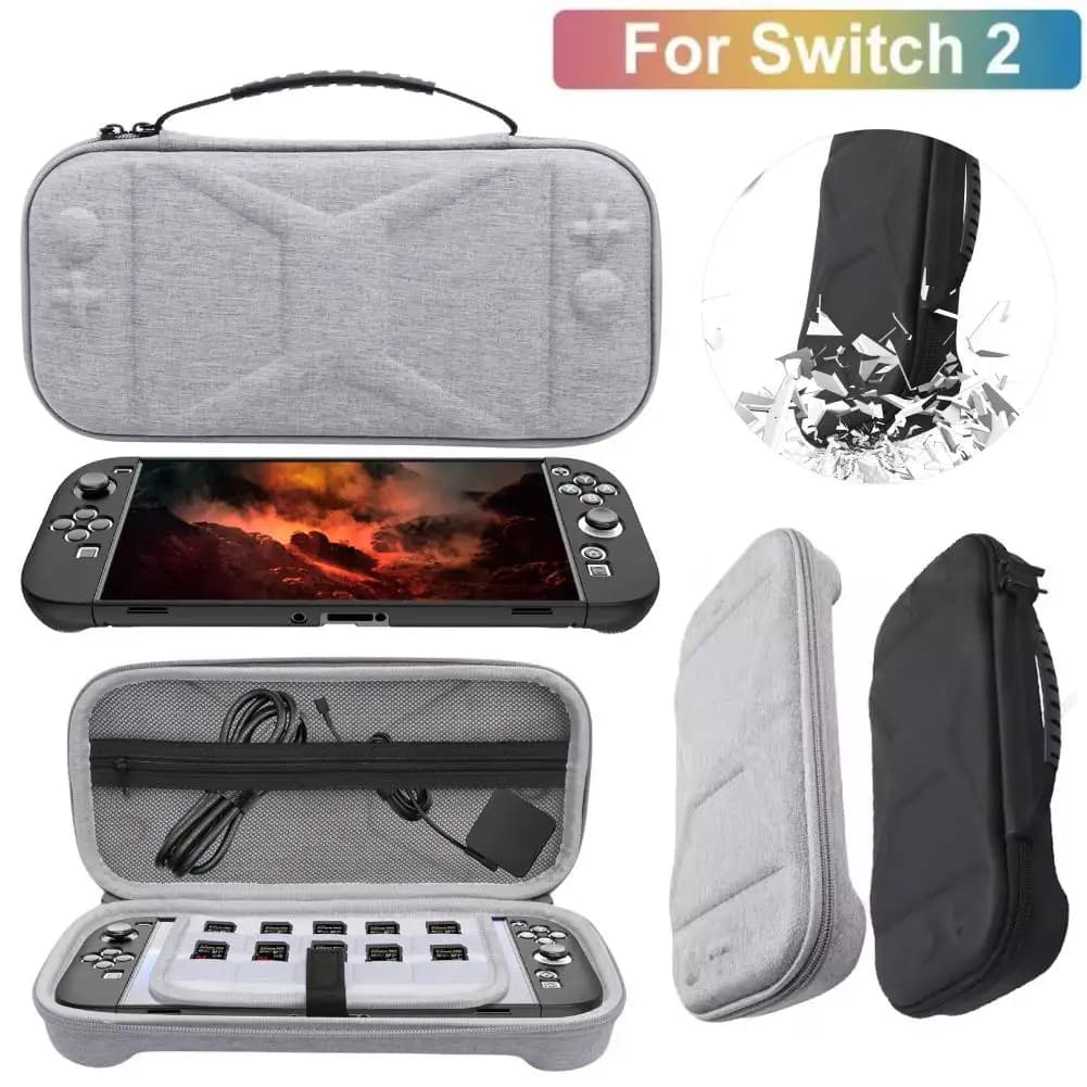 Per Switch 2 Custodia da viaggio Custodia portatile Custodia rigida Custodia protettiva antigraffio per console di gioco Switch 2