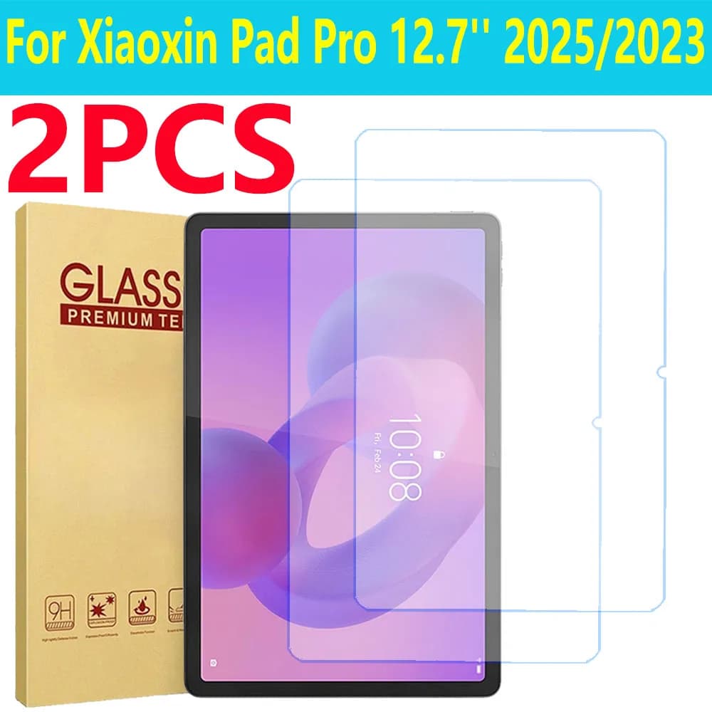 2 Pieces HD Tempered Glass Screen Protector For Lenovo Xiaoxin Pad Pro 12.7 2025 2023 Tablet Protective Film Scratch Proof