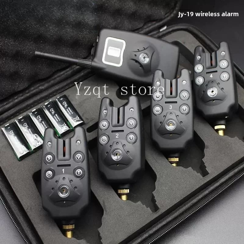 Allarme staffa da pesca elettronica wireless Jingyi transfrontaliera JY-19 Accessori per la pesca notturna della biblioteca europea delle carpe