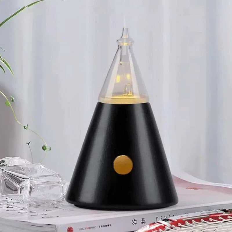 Nebulizzatore di aromi a torre Diffusore di oli essenziali in legno e vetro Distributore di odori elettrico professionale Odore elettrico per la casa